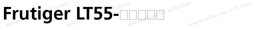 Frutiger LT55字体转换